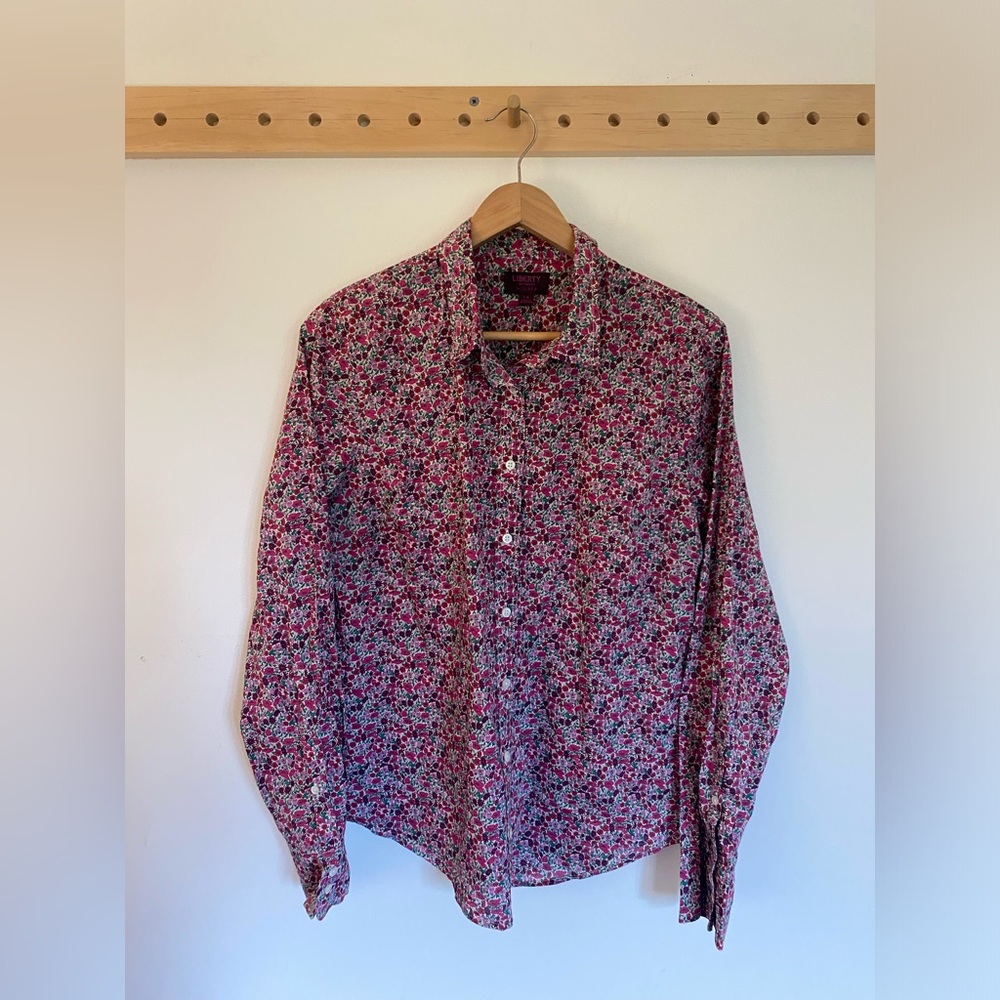 J. Crew Liberty of London Perfect Shirt Liberty June's Meadow Floral Print
